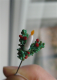 Grangren med julelys - Miniature